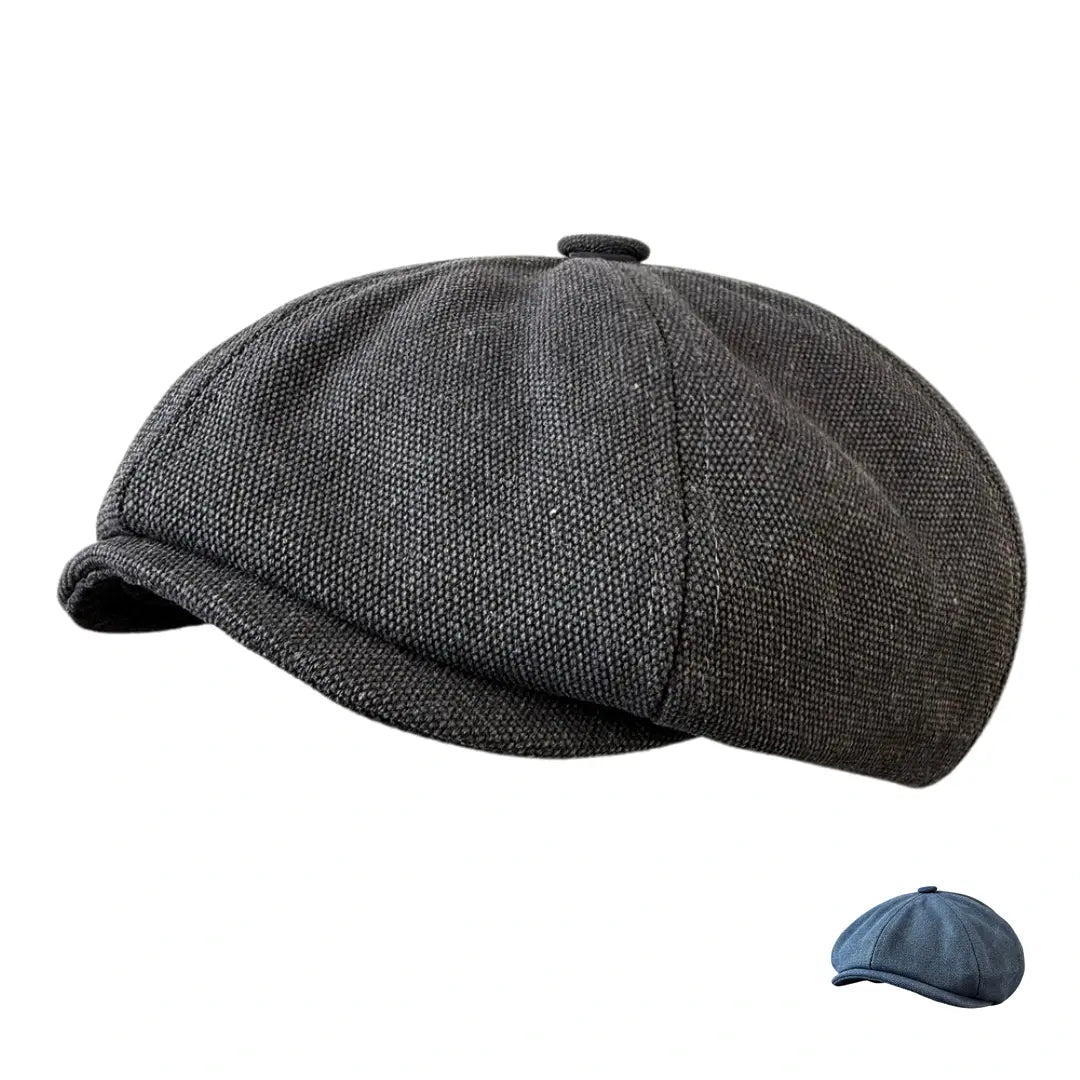 Malham Vintage Denim 8-Panels Newsboy Cap