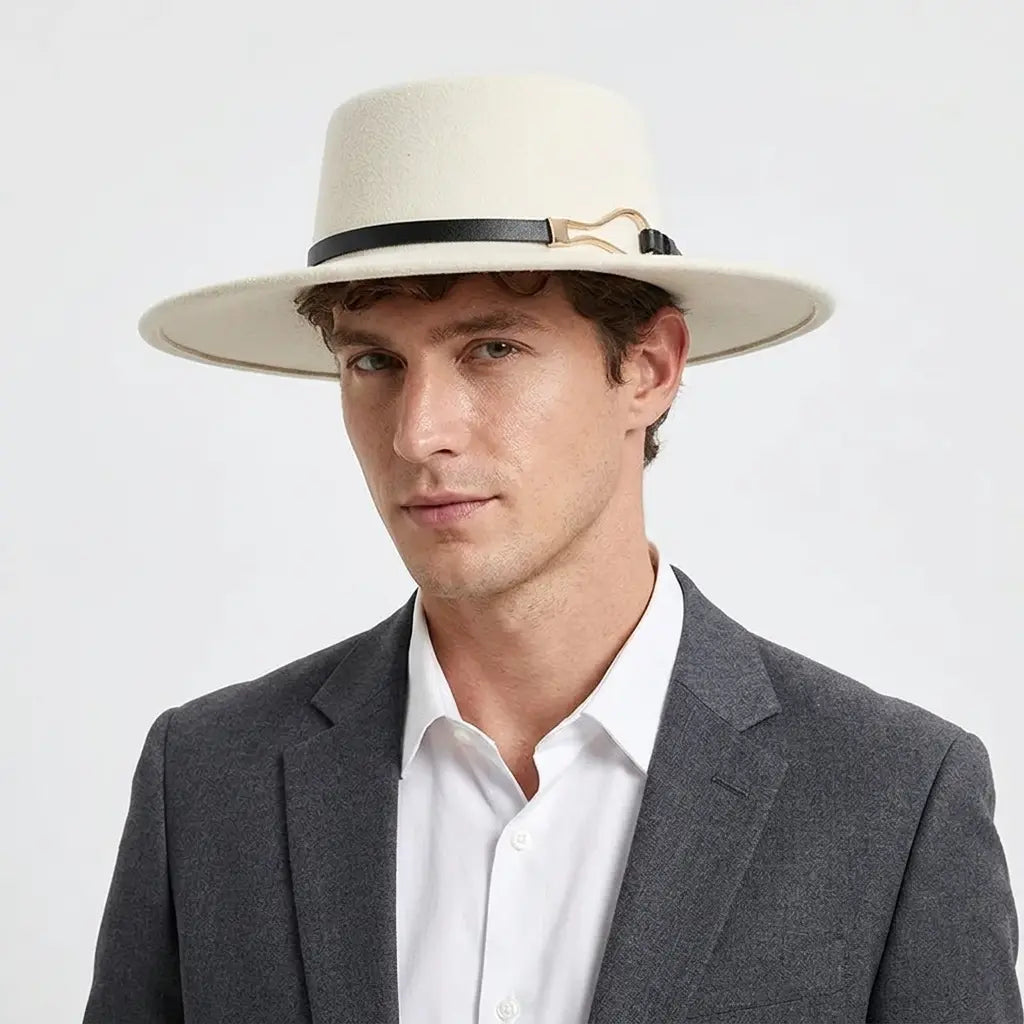Malmedy Wide Brimmed Cotton Boater Hat