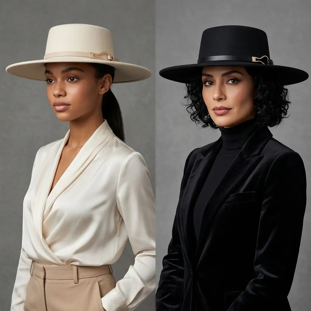Malmedy Wide Brimmed Cotton Boater Hat