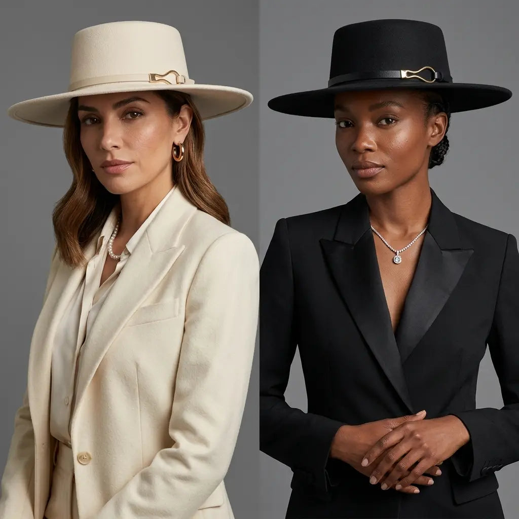 Malmedy Wide Brimmed Cotton Boater Hat