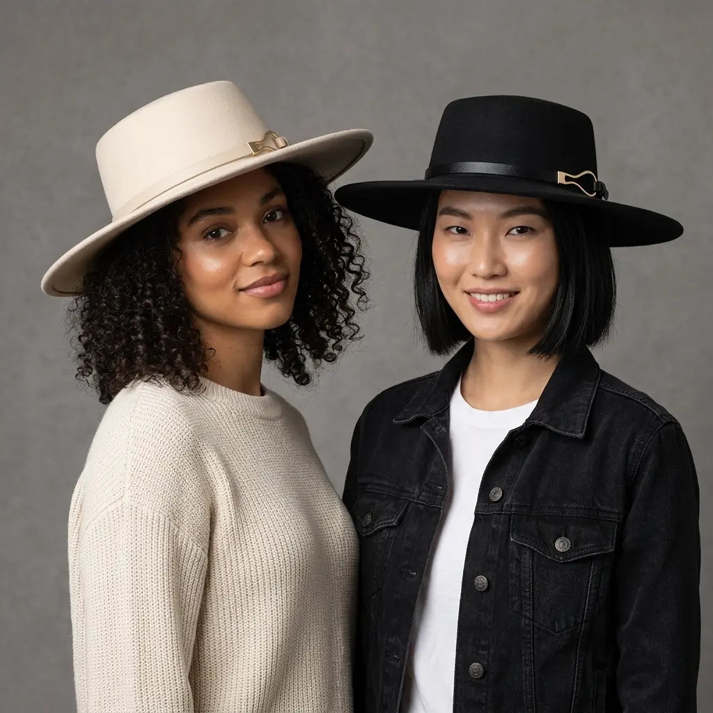 Malmedy Wide Brimmed Cotton Boater Hat
