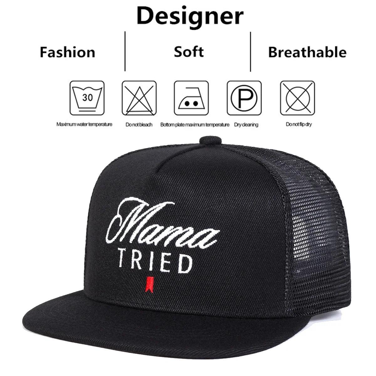 Mama Tried Trucker Snapback Cap