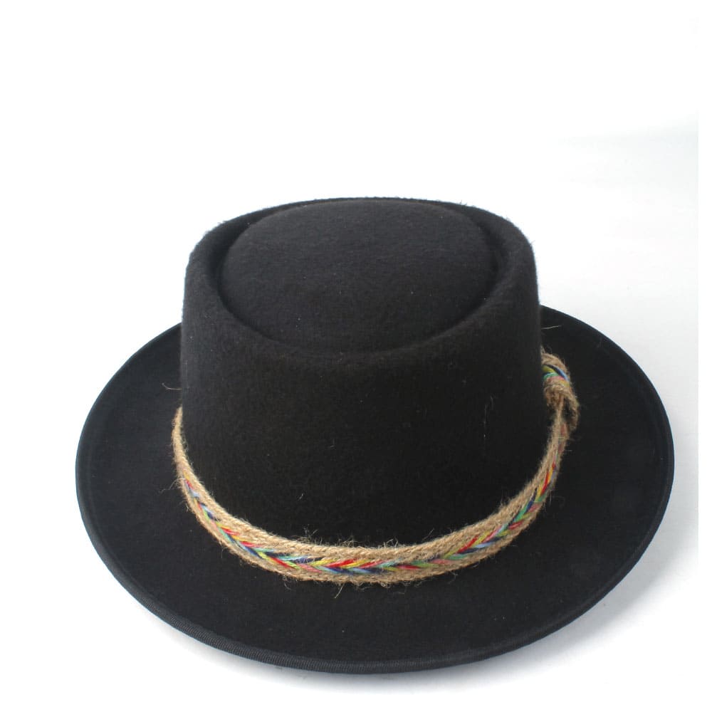 Manaos Plain Wool Porkpie Hat