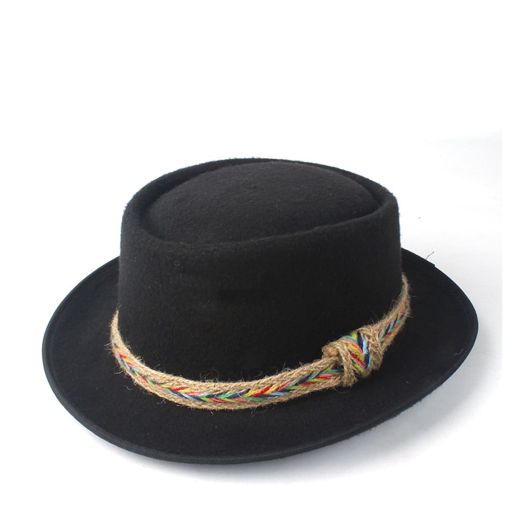 Manaos Plain Wool Porkpie Hat