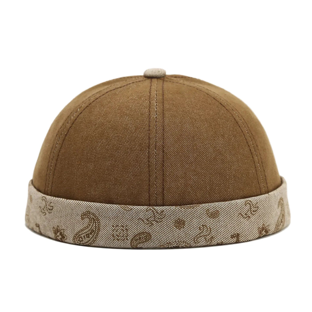 Manchester Cashew Flowers Denim Docker Cap