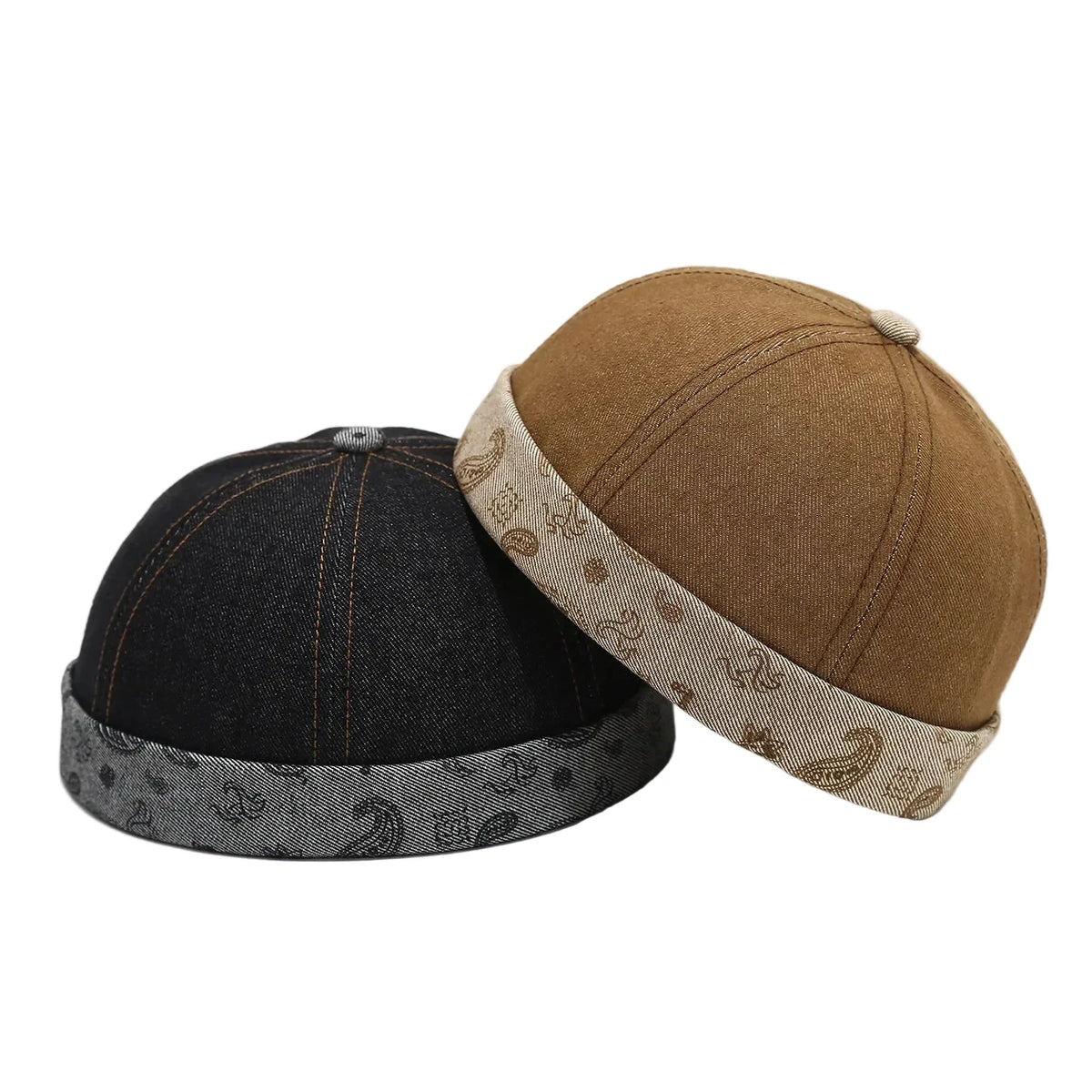Manchester Cashew Flowers Denim Docker Cap
