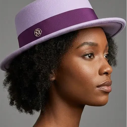 Manchester Retro Felt Boater Hat