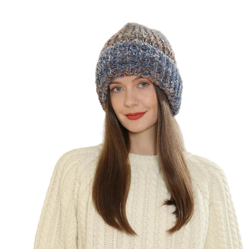 Manchester Winter Gradient Knitted Wool Beanie