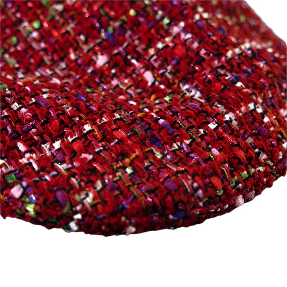 Marguerite Red Knitted Wool Beret