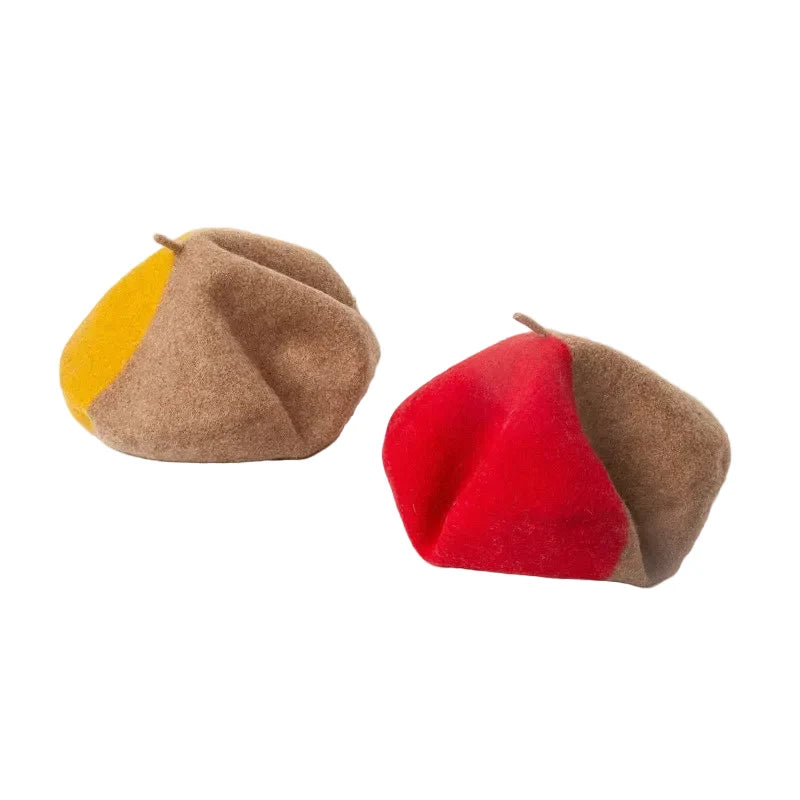 Marguerite Women Bicolor Wool Beret