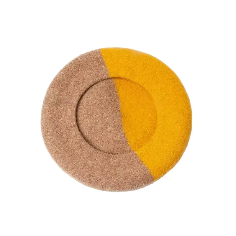 Marguerite Women Bicolor Wool Beret