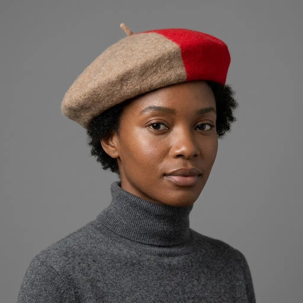 Marguerite Women Bicolor Wool Beret