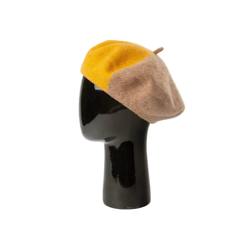 Marguerite Women Bicolor Wool Beret