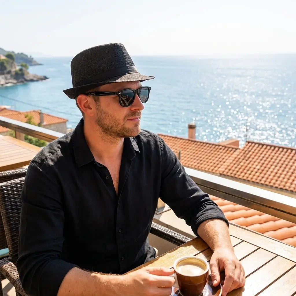 Marseille Summer Linen Trilby Hat
