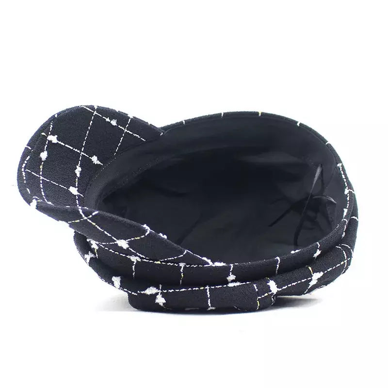 Marylin Women Plaid Newsboy Cap
