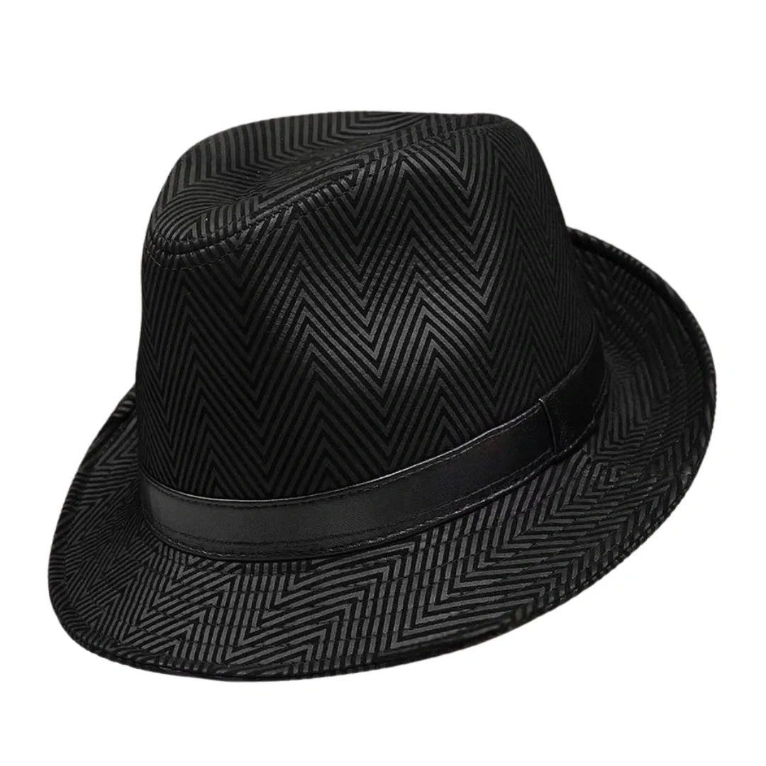 Masefield Genuine Leather Trilby Hat