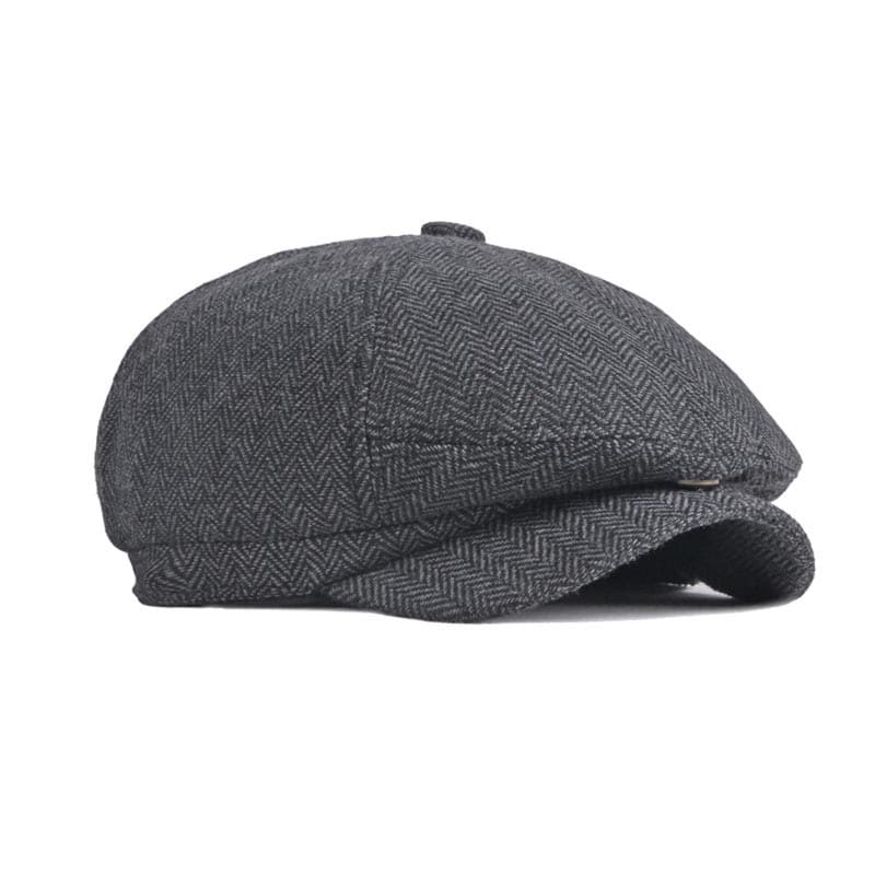 Matlok Herringbone Newsboy Cap