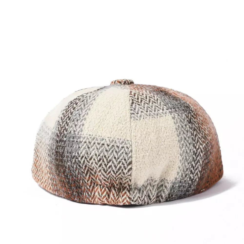 Mauriac Patchwork Winter Newsboy Cap