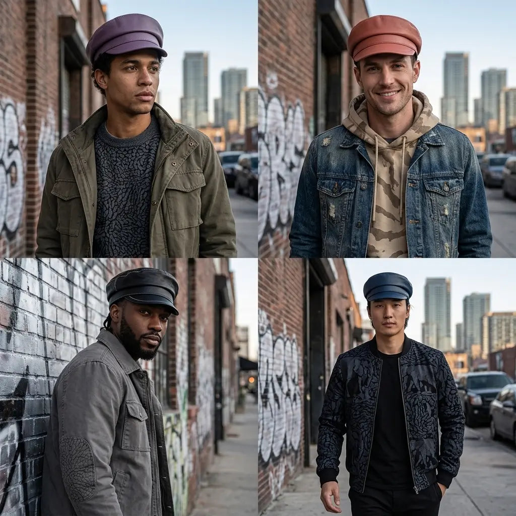 Medford Genuine Leather Sailor Cap