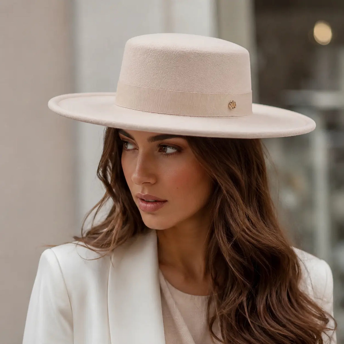 Mettreux Wide Brimmed Boater Hat