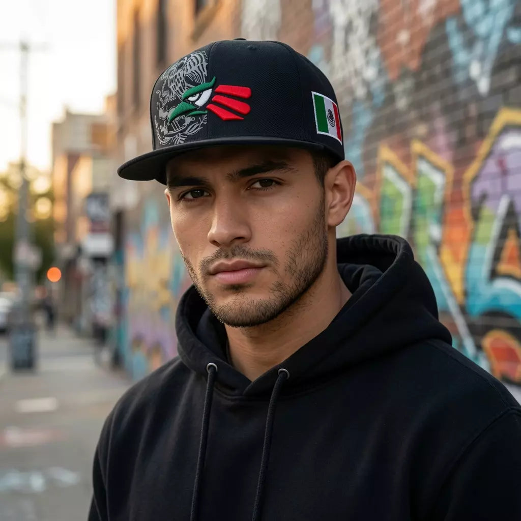 Mexican Eagle Cotton Snapback Cap