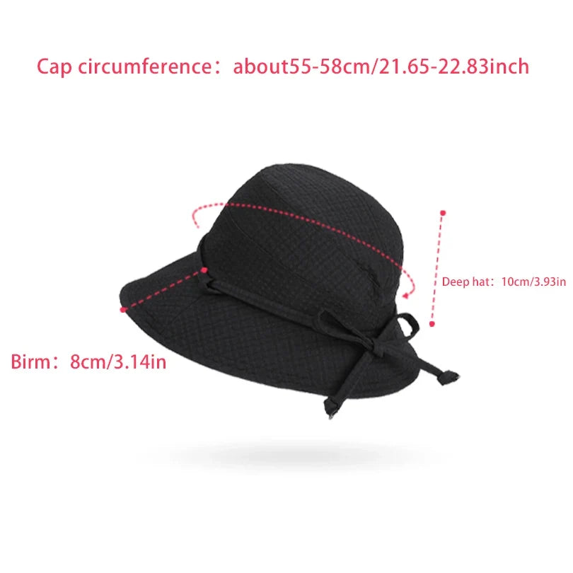 Miami Women Summer Ribbon Bucket Hat
