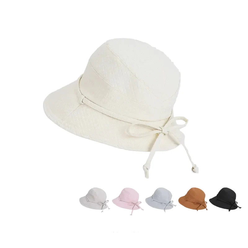 Miami Women Summer Ribbon Bucket Hat