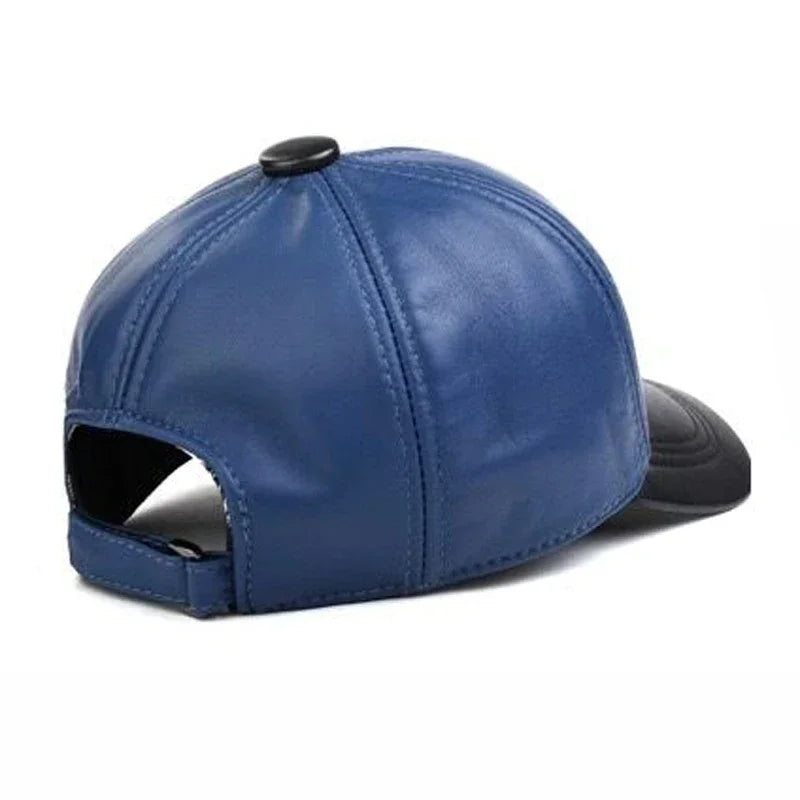 Michigan Genuine Leather Baseball Cap