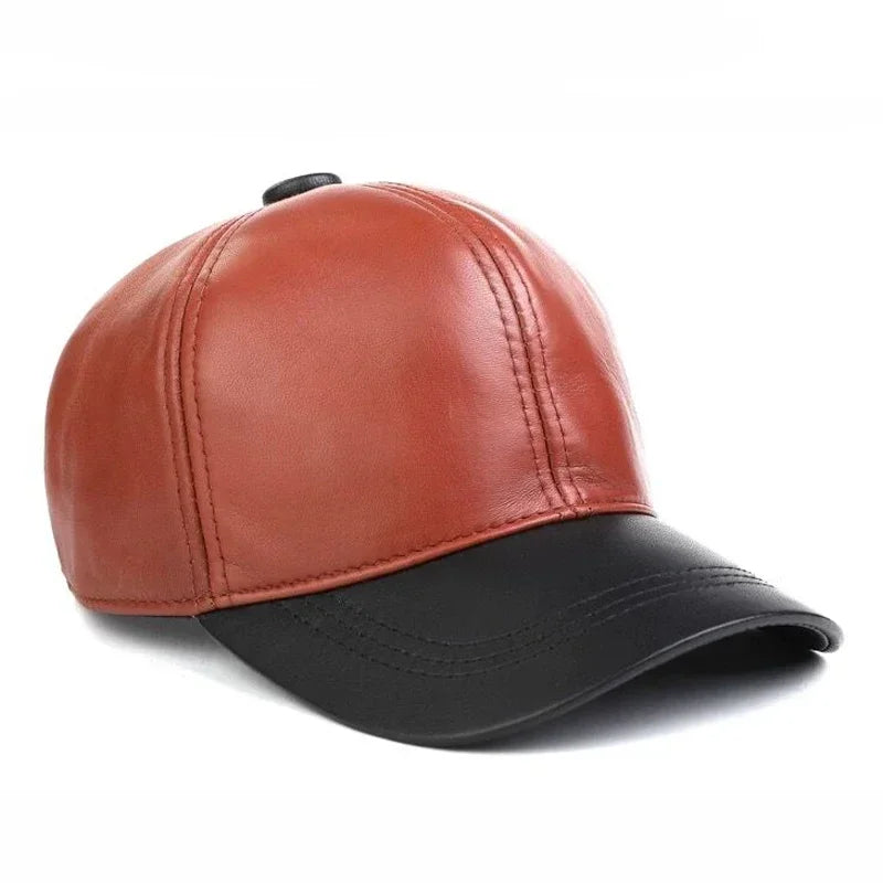 Michigan Genuine Leather Baseball Cap