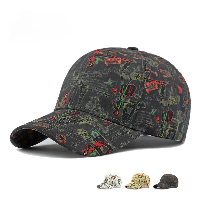 Midnight In Paris Comic Strip Baseball Cap