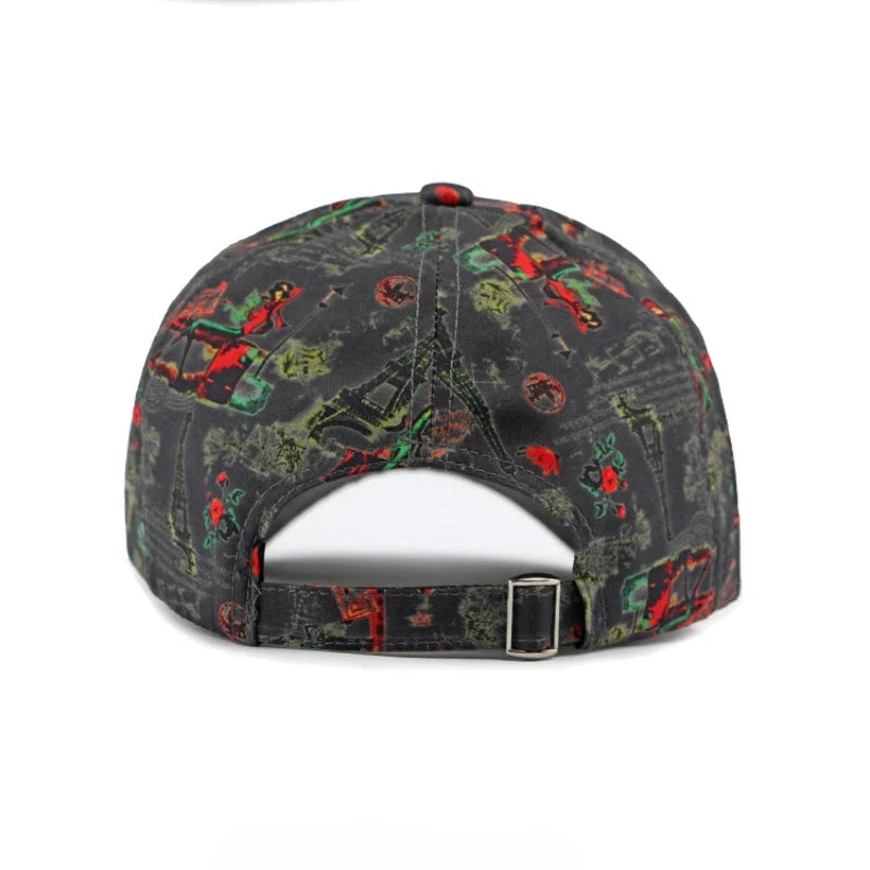 Midnight In Paris Comic Strip Baseball Cap