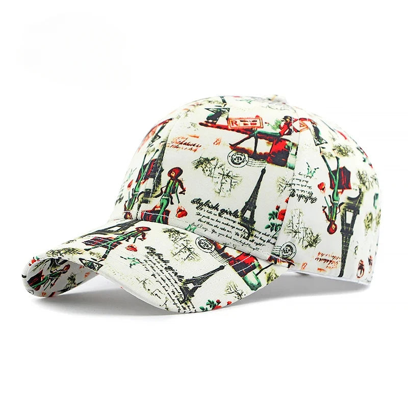 Midnight In Paris Comic Strip Baseball Cap