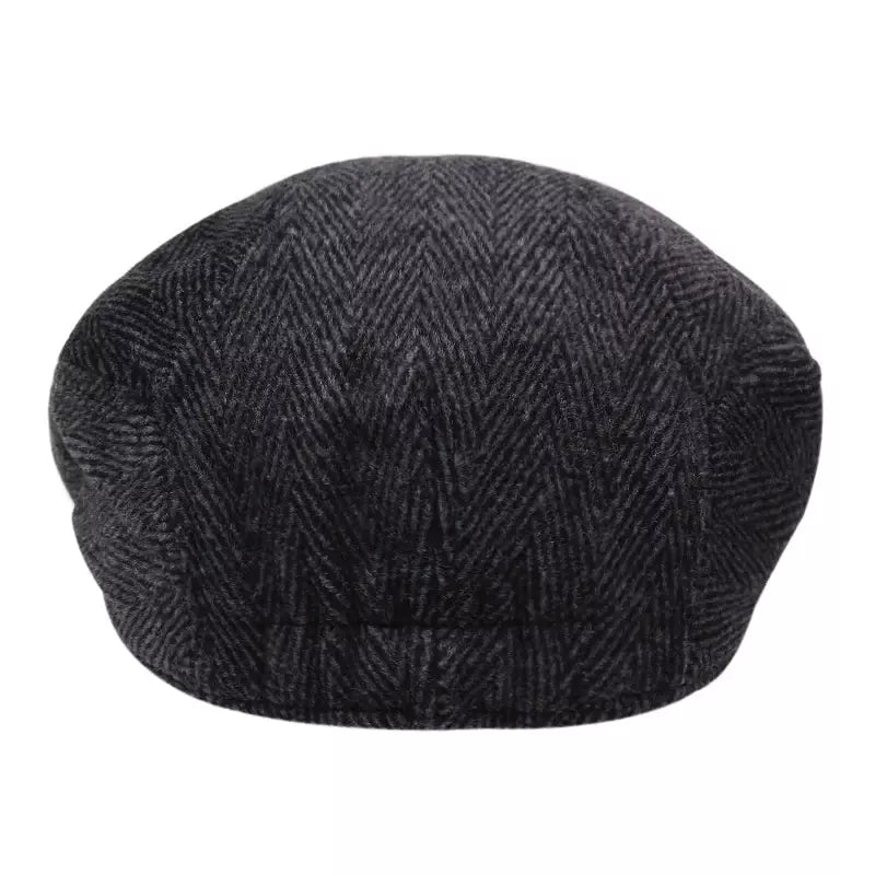 Milford Herringbone Cotton Flat Cap