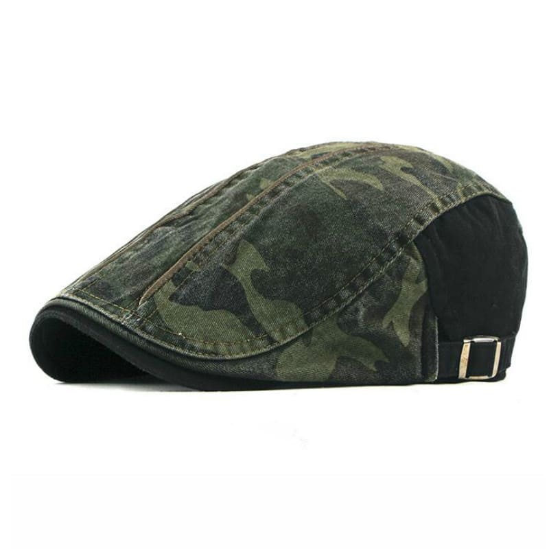 Military Camouflage Cotton Flat Cap