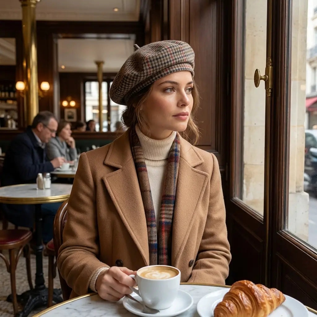 Mirepoix Women Parisian French Tweed Wool Beret