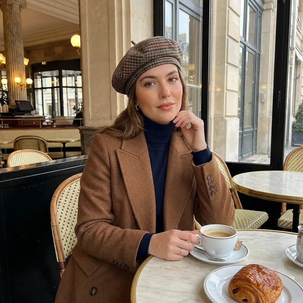 Mirepoix Women Parisian French Tweed Wool Beret