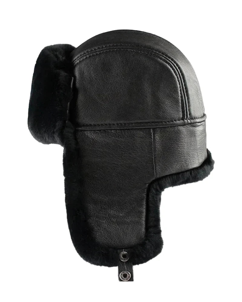 Missoula Winter Genuine Leather Ushanka Bomber Hat
