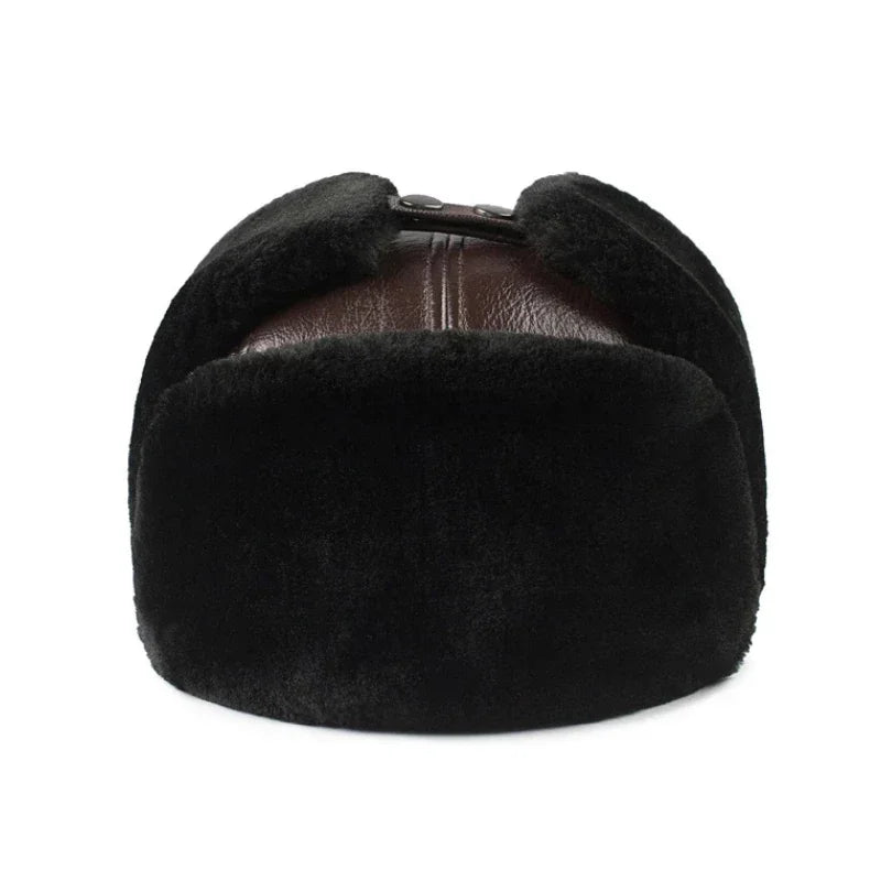 Missoula Winter Genuine Leather Ushanka Bomber Hat