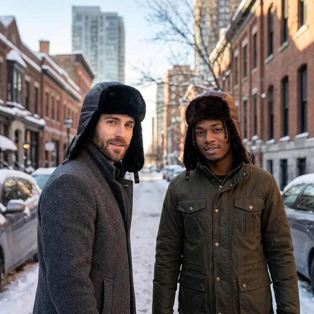 Missoula Winter Genuine Leather Ushanka Bomber Hat