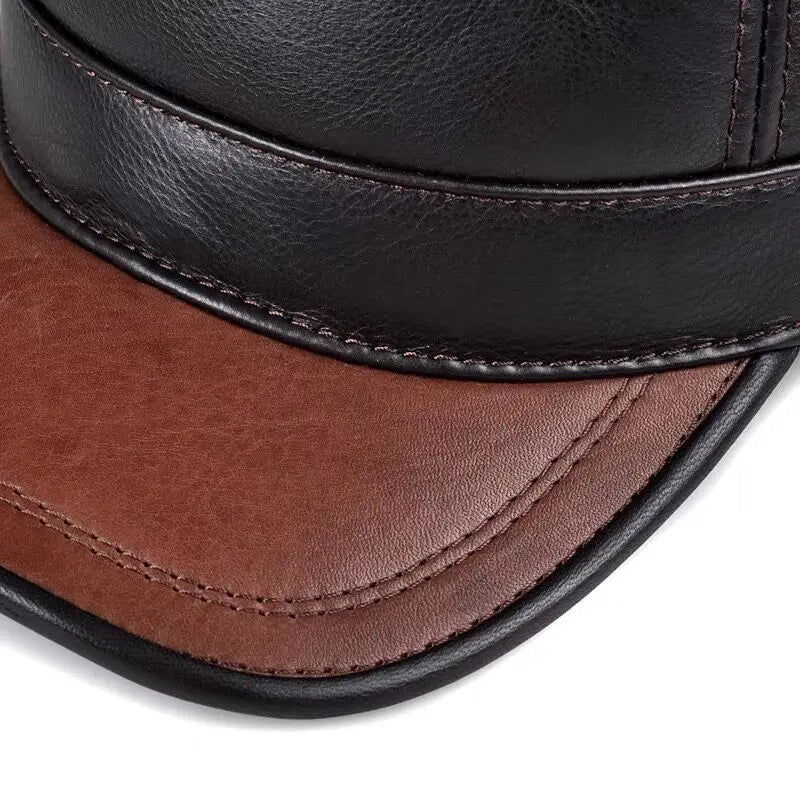 Montagne Genuine Leather Army Cap