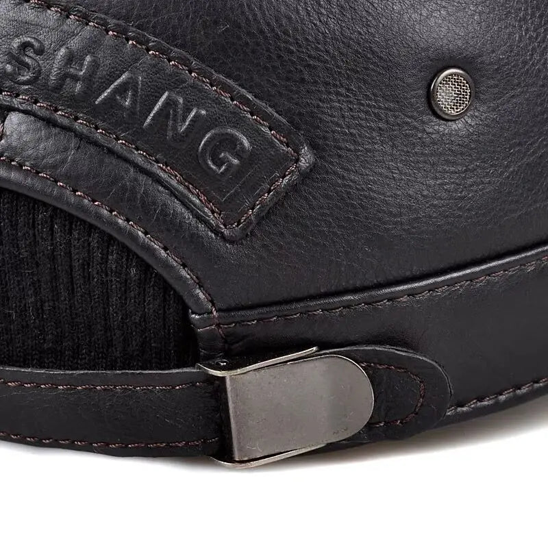 Montagne Genuine Leather Army Cap