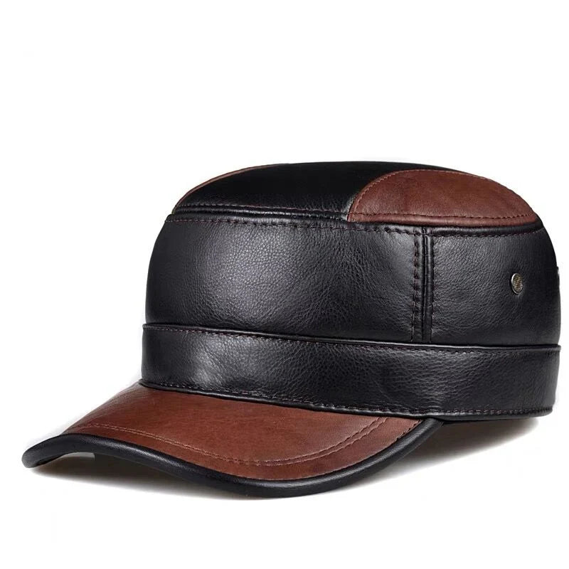 Montagne Genuine Leather Army Cap