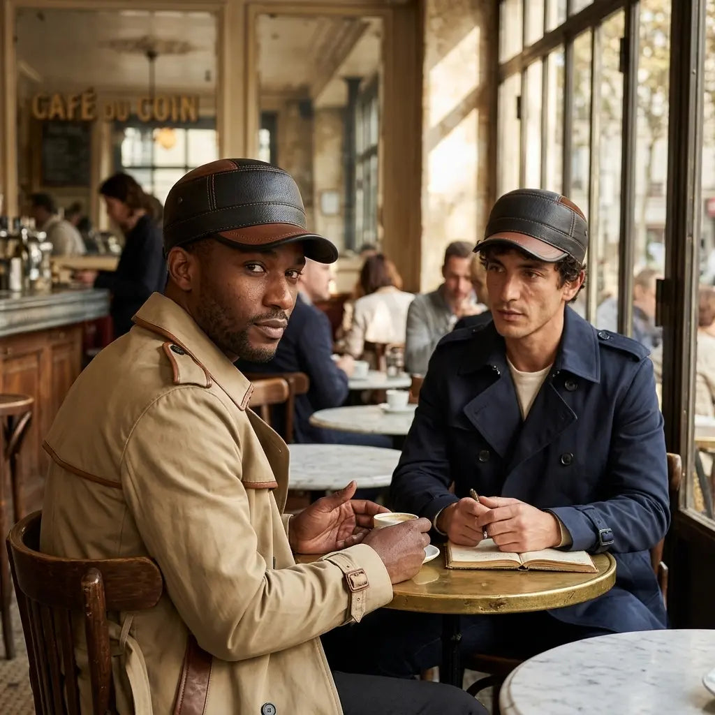 Montagne Genuine Leather Army Cap