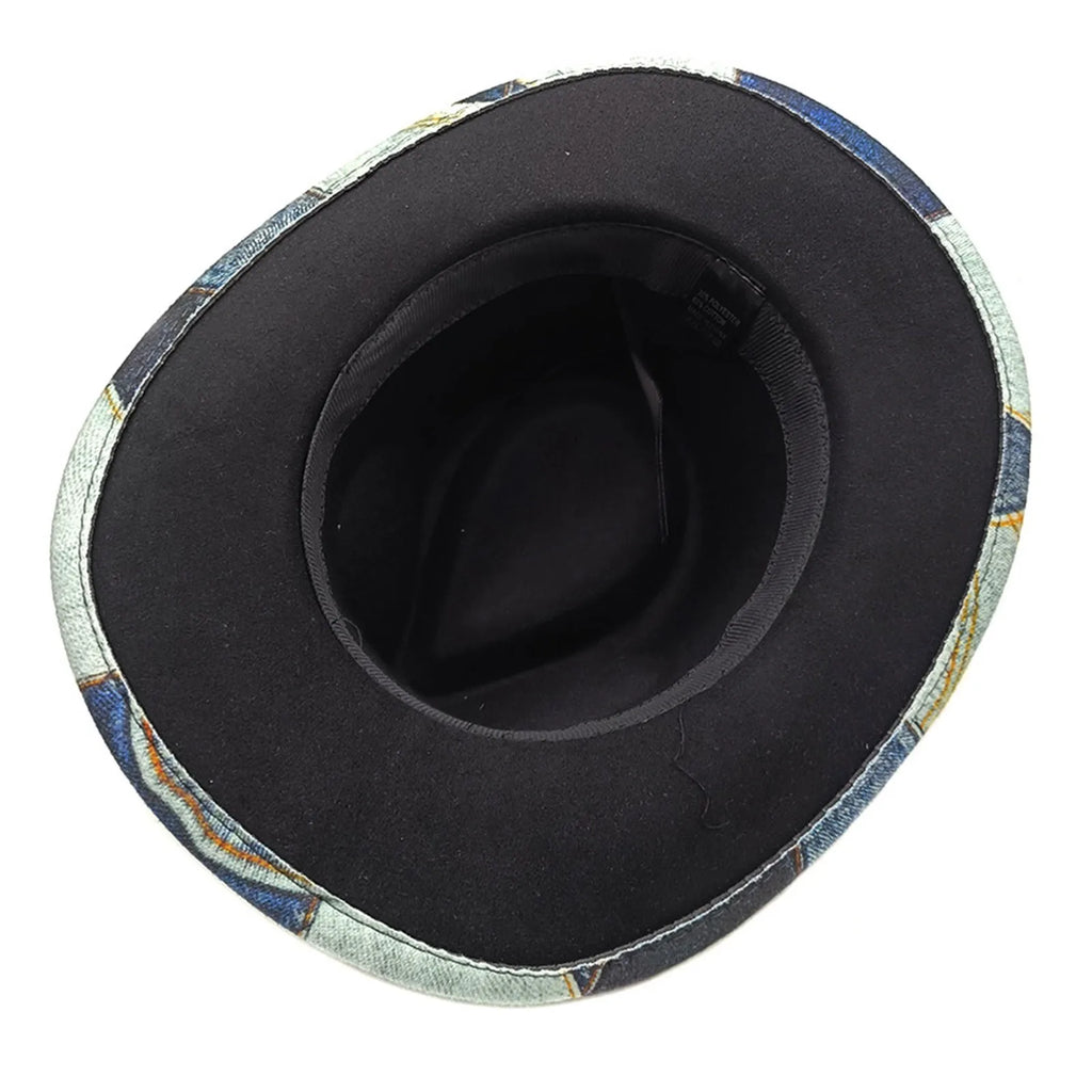 Montana Denim Patchwork Cowboy Hat
