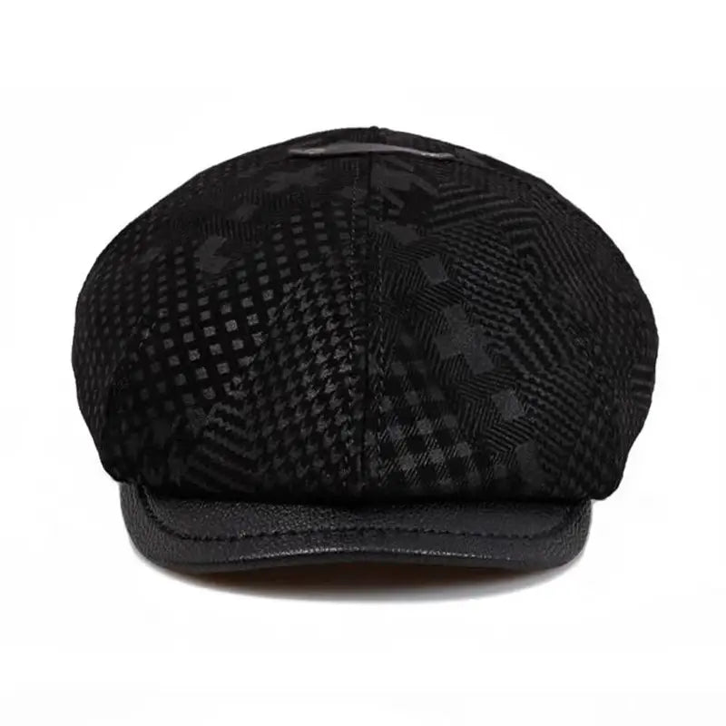 Montclair Genuine Leather Newsboy Cap