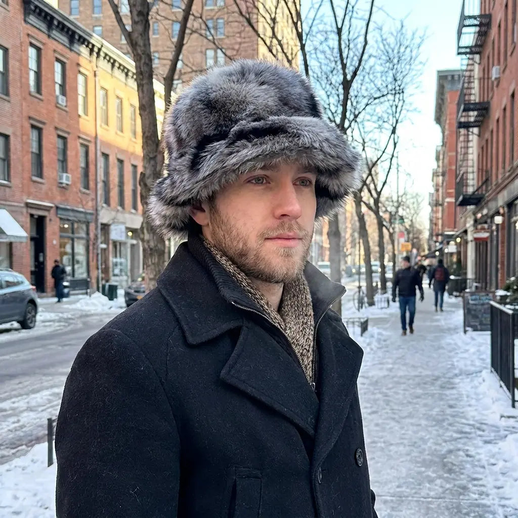 Montgomery Winter Multicolor Plush Bucket Hat