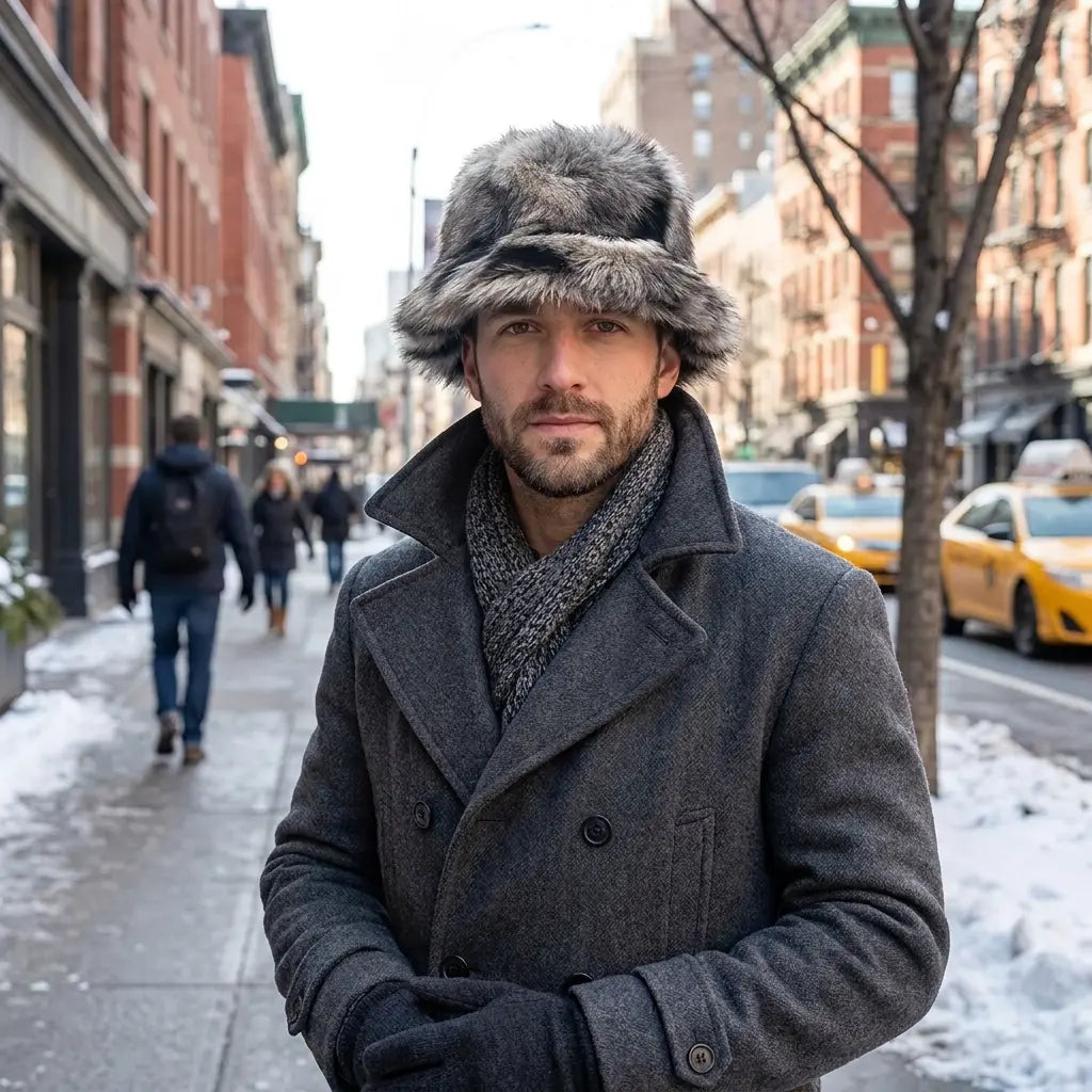 Montgomery Winter Multicolor Plush Bucket Hat