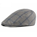 Monza Plaid Cotton Flat Cap