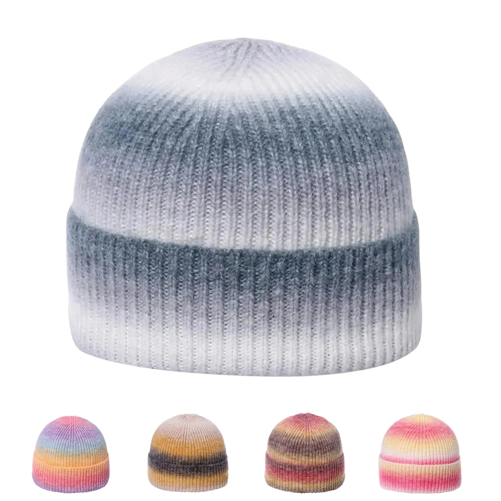Moore Winter Tie-Dye Knitted Wool Beanie