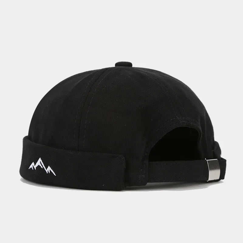 Mountain Silhouette Cotton Docker Cap